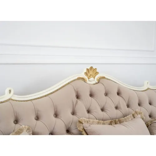 Диван прямой Женева 3-х местный желтый