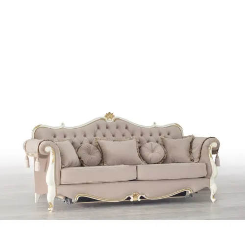 Диван прямой Женева 3-х местный желтый