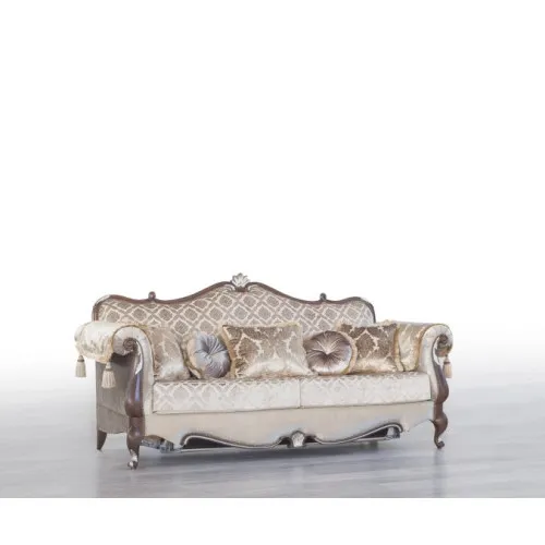 Диван прямой Женева 3-х местный желтый