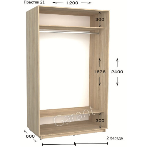 Шкаф-купе Garant Практик 21