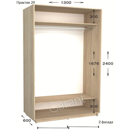 Шкаф-купе Garant Практик 29