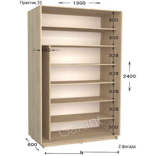 Шкаф-купе Garant Практик 31