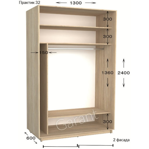 Шкаф-купе Garant Практик 32