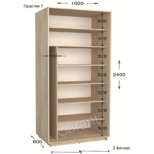 Шкаф-купе Garant Практик 7