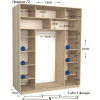 Шафа купе Практик 72/2