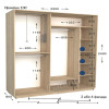 Шафа купе Практик 100/2