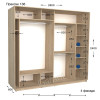 Шафа купе Практик 136