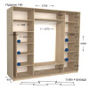 Шафа купе Практик 140/3