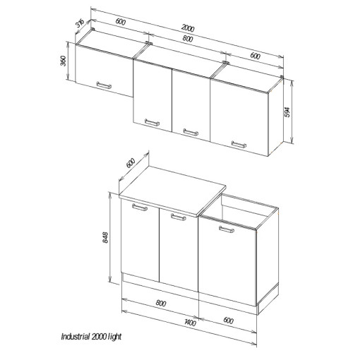 Кухня Віант Industrial 2,0 Light