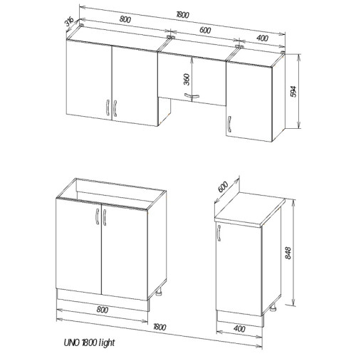 Кухня Віант Uno 1,8 Light