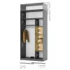 Шкаф-купе Neo 1200х600х2400 мм 2-9