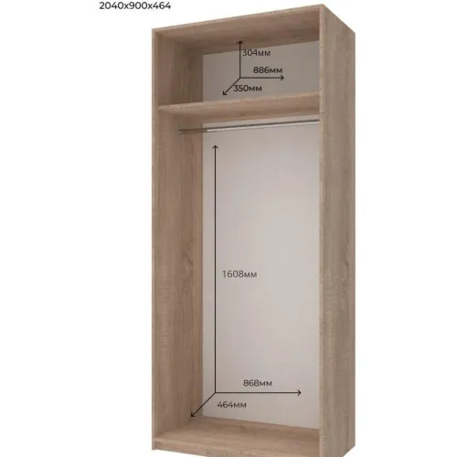 Шкаф Промо (90х48х204 см) 2ДСП