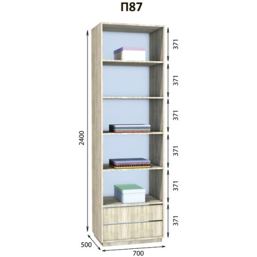 Шкаф гардеробный Престо П 87