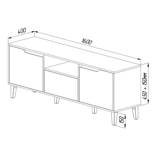 Тумба під телевізор Wood 1,6