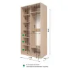 Шкаф-купе E Line ШК 1.1 1100х600х2400 мм