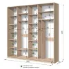 Шкаф-купе E Line ШК 4.1 2500х450х2400 мм