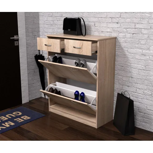 Тумба для обуви №2, Дуб Сонома, 800/350/1010
