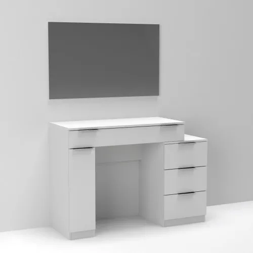 Стол туалетный Трюмо Кристалл, Белый, 1200/452/847