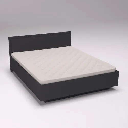 Кровать Кристалл №2 двуспальная, Антрацит, 2035х1632х850