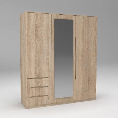 Шкаф Дельта 2, Дуб Сонома, 1800х550х2100