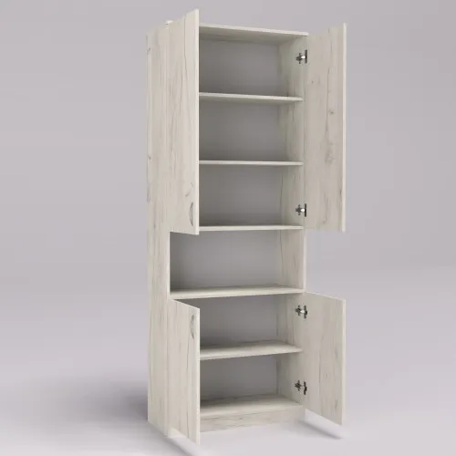 Шкаф ОШК-2, Дуб Крафт Белый, 800/340/2100