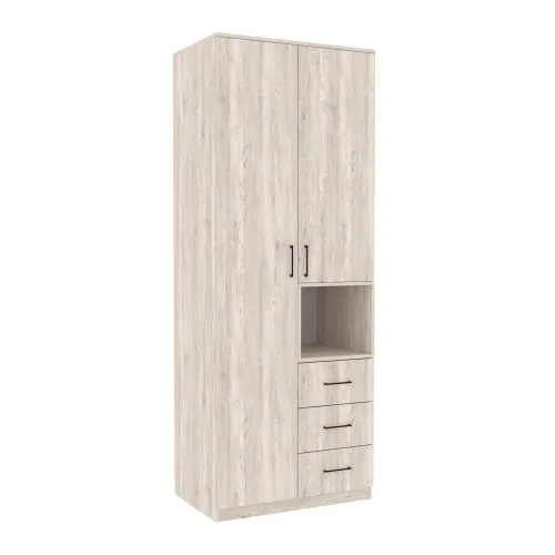 Шкаф для одежды Tetris Т-1, Самоа Дымчатый, 800/520/2100