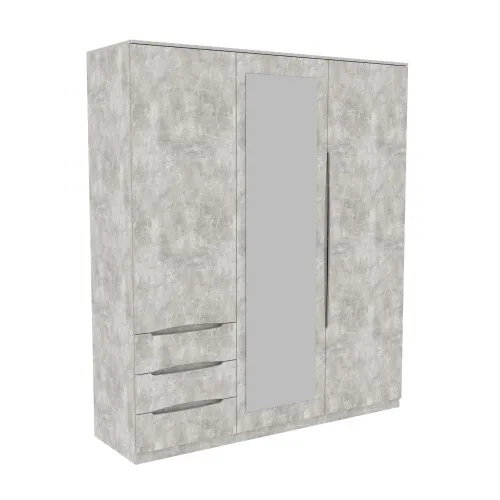Шкаф Дельта 2, Бетон, 1800х550х2100