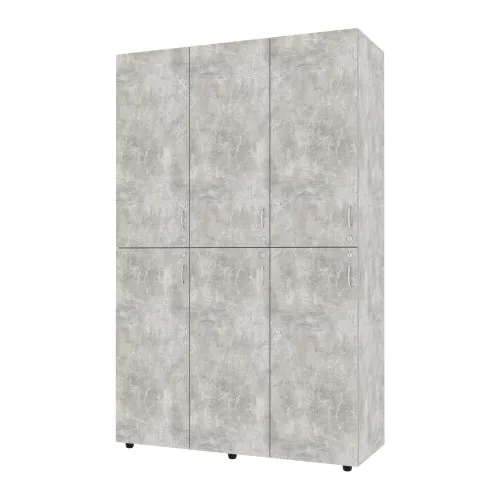 Шкаф секционный для раздевалки ШС-1, Бетон, 1200/468/1900