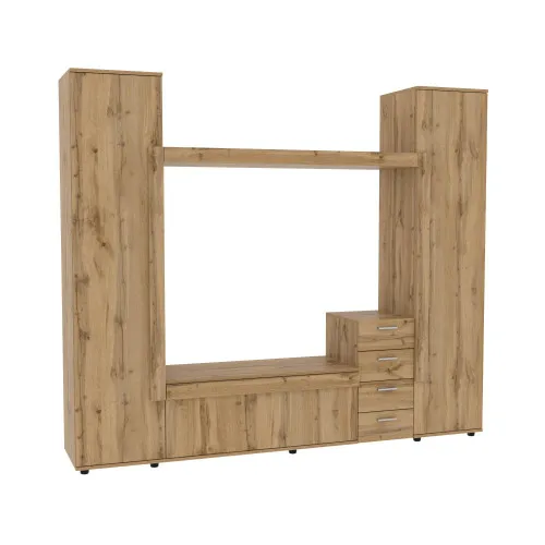 Стенка в гостиную под ТВ Эхо-2, Дуб Аппалачи, 2160х420х1850