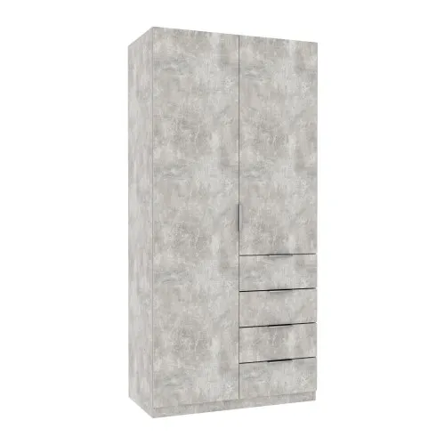 Шкаф Кристалл 1, Бетон, 1000х520х2100 1