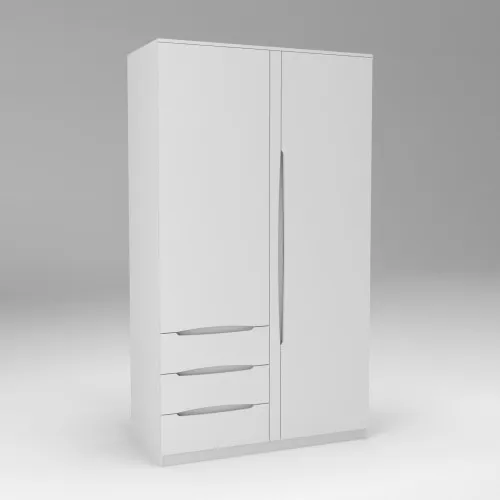 Шкаф Дельта 1, Белый, 1200х550х2100