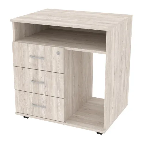 Тумба офисная ТМО-4, Самоа Дымчатый, 700/520/760