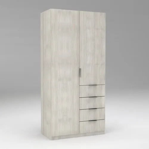 Шкаф Кристалл 1, Дуб Шамони Светлый, 1000х520х2100