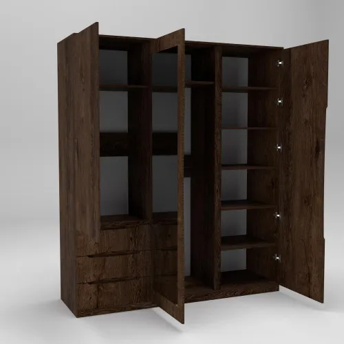 Шкаф Дельта 2, Дуб Конкордия, 1800х550х2100