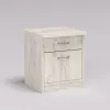 Тумба прикроватная Диана, Дуб Крафт Белый, 400/400/470