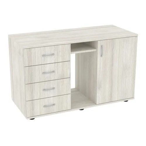 Тумба офисная Лидер, Дуб Шамони Светлый, 1100/480/650