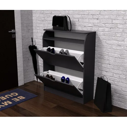 Тумба для обуви №1, Антрацит, 800/250/1000