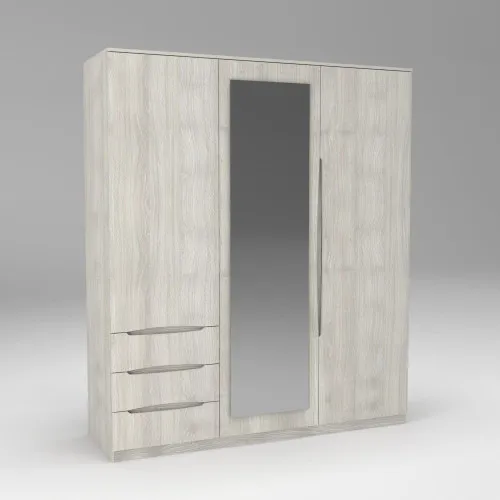 Шкаф Дельта 2, Дуб Шамони Светлый, 1800х550х2100