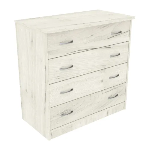 Комод Диана №1, Дуб Крафт Белый, 800/440/800