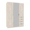 Шкаф Кристалл 2, Самоа Дымчатый, 1500х520х2100