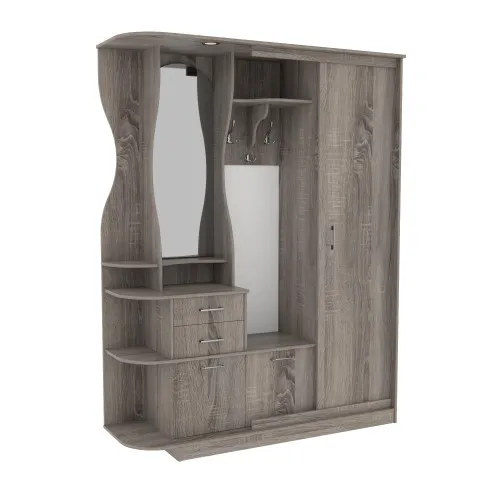 Прихожая Люкс-купе LUX, Дуб Сонома Трюфель, 1910/400/2100