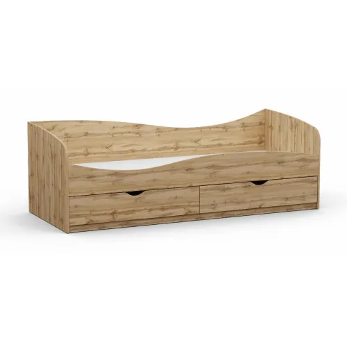 Кровать односпальная L-7, Дуб Аппалачи, 2030х834х680