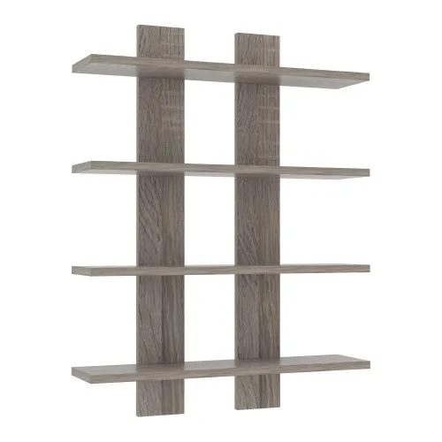 Полка навесная П-4, Дуб Сонома Трюфель, 600/120/800