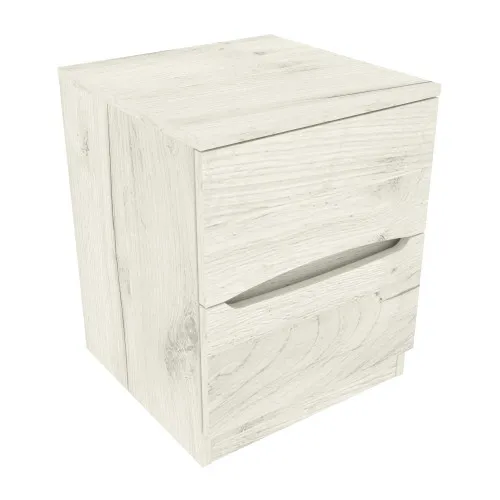Тумба прикроватная Дельта, Дуб Крафт Белый, 400/400/500