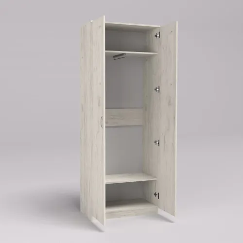 Шкаф офисный ОШ-2, Дуб Крафт Белый, 800/420/2100