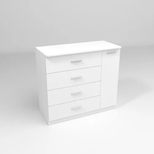 Комод Сабрина №2, Белый, 1100/500/1000