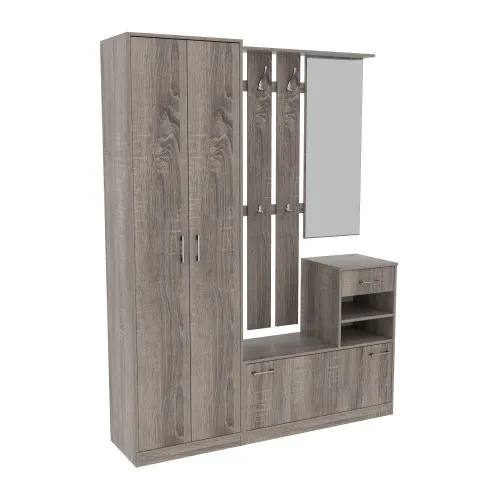 Прихожая Соло-3, Дуб Сонома Трюфель, 1600/400/2100