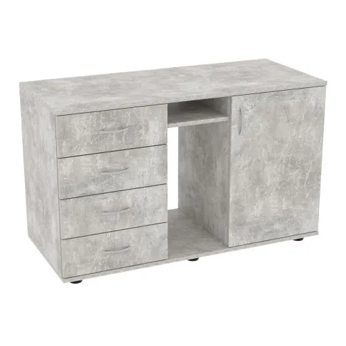 Тумба офисная Лидер, Бетон, 1100/480/650