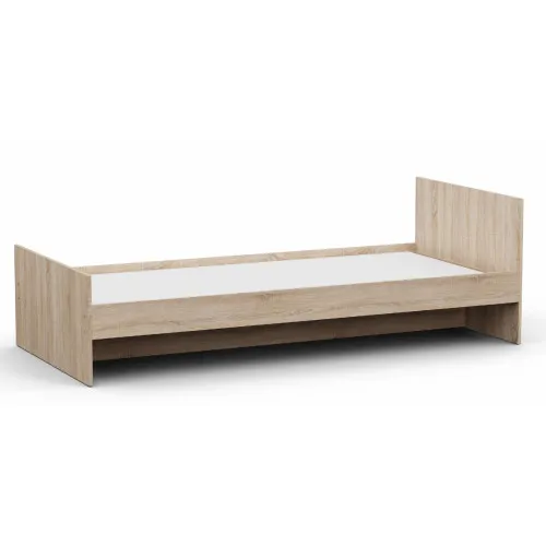 Кровать односпальная L-12, Дуб Сонома, 2032х932х650
