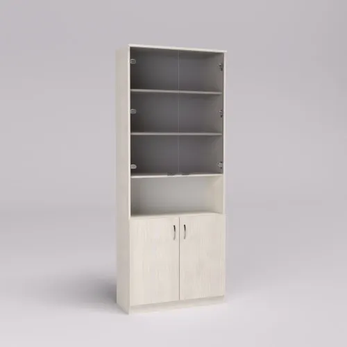 Шкаф офисный ОШС-2, Дуб Шамони Светлый, 800/340/2100